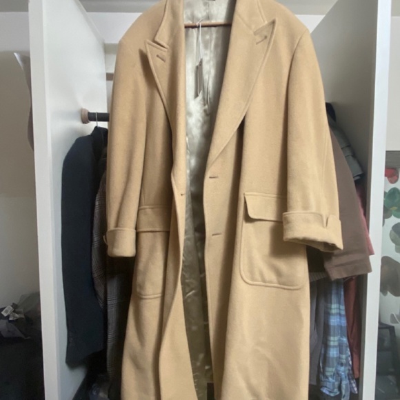 100% CAMEL HAIR BROOKS BROTHERS OVERCOAT - Picture 1 of 7